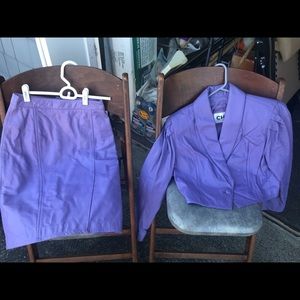 Wilson’s Chia purple vintage leather set